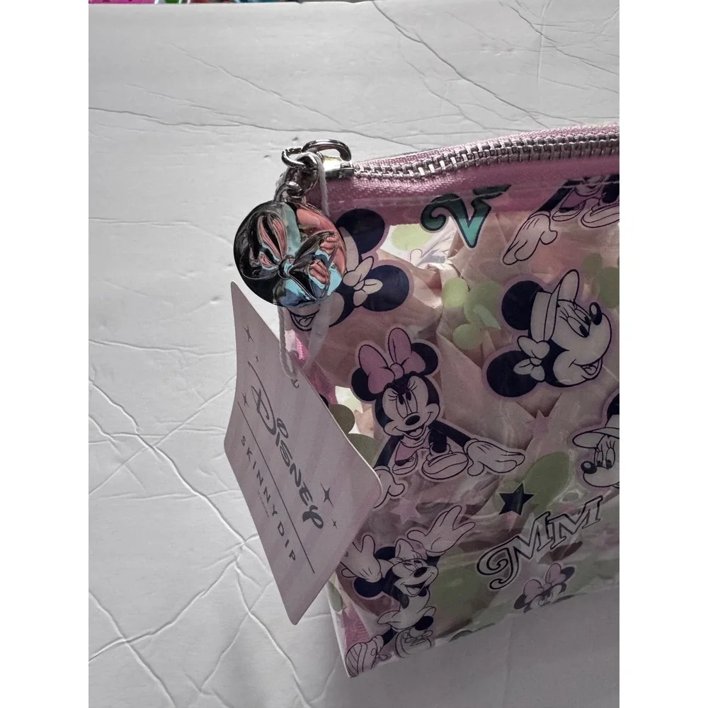 Skinnydip London x Disney Minnie Mouse Clear Makeup Bag Cosmetic Pouch Pink New